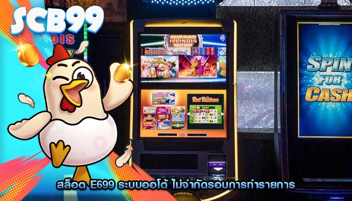 สล็อต e699 ระบบออโต้ ไม่จำกัดรอบการทำรายการ